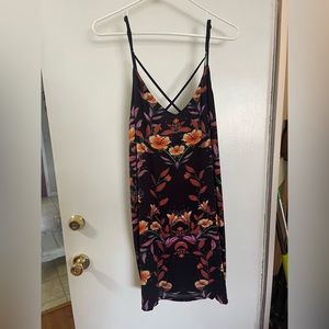 Purple Floral UO dress